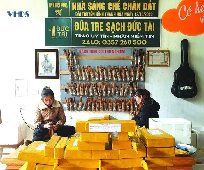 Sản phẩm mang thương hiệu “Đũa tre sạch Đức Tài” đã đi khắp cả nước và được “xách tay” tới 20 quốc gia trên thế giới