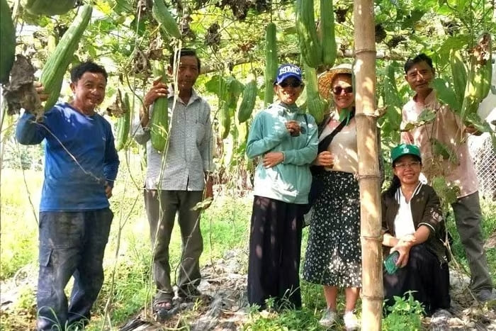 Mô hình khởi nghiệp của chị Võ Thị Ngọc Thư giúp tạo thu nhập cho các hộ nông dân tại xã Duy Xuyên và nhiều lao động khác