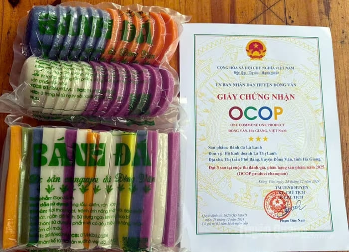 Sản phẩm bánh đá được chứng nhận sản phẩm OCOP 3 sao