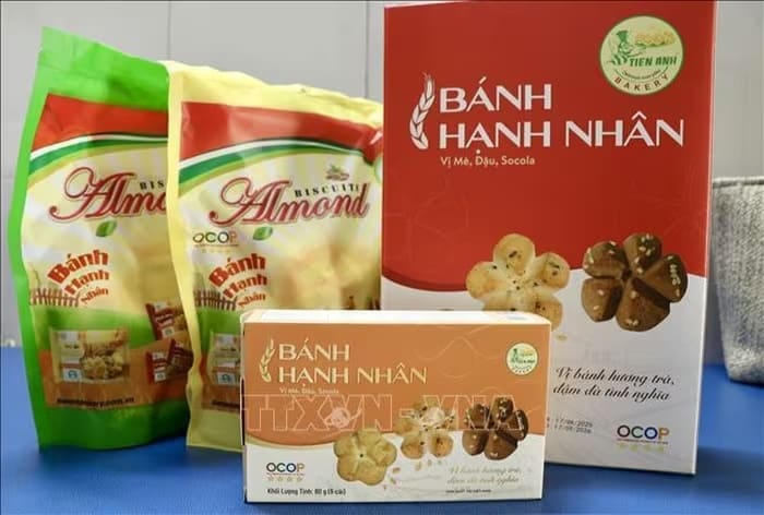 Bánh hạnh nhân Tiến Anh đạt sản phẩm OCOP 4 sao