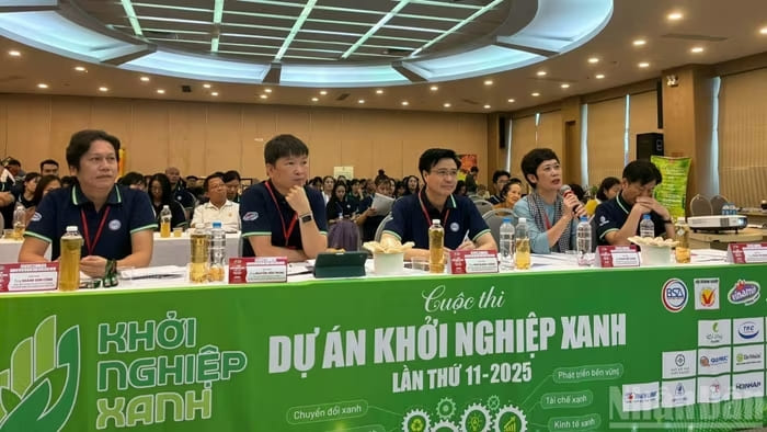 Từ hơn 20 dự án tranh tài ở vòng bán kết khu vực phía bắc, Ban Tổ chức đã chọn ra 8 ý tưởng, dự án xuất sắc bước tiếp vào Vòng chung kết Cuộc thi Dự án Khởi nghiệp Xanh lần thứ 11 năm 2025